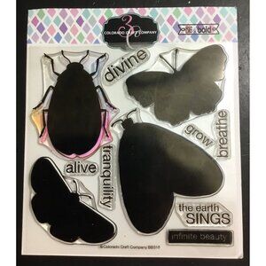Bug & Butterfly Stamps Big & Bold Photopolymer Set By Colorado Craft Company